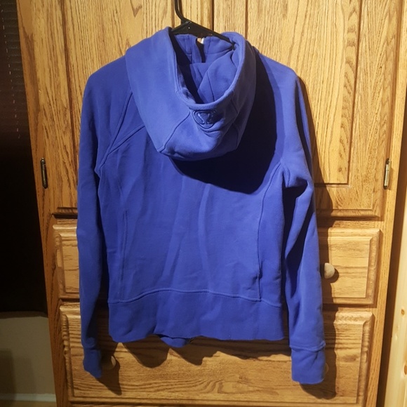 Lululemon Royal Blue Cotton Scuba Hoodie - Picture 3 of 5
